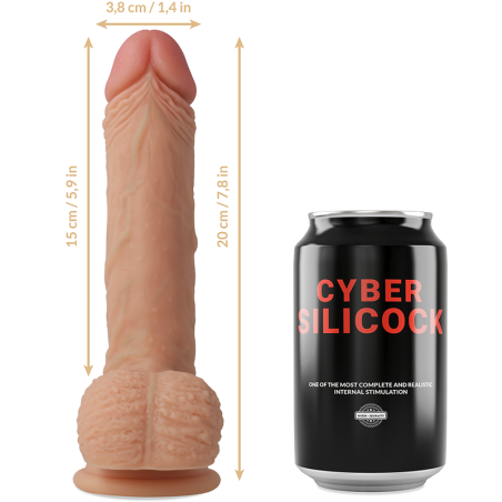 Cyber Silicock, Freeman, Ultra Realistic, Soft, Liquid Silicone, Dildo, 20cm