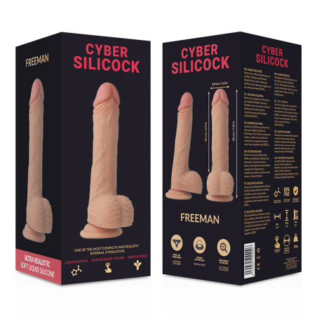 Cyber Silicock, Freeman, Ultra Realistic, Soft, Liquid Silicone, Dildo, 20cm