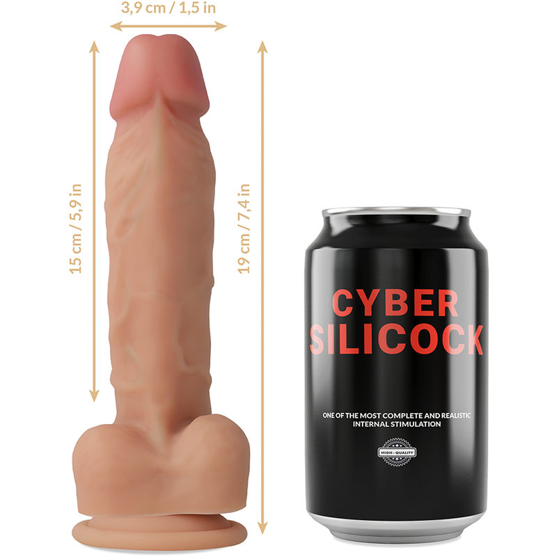 Cyber Silicock,  OLIVER, Ultra Realistic, Soft, Liquid Silicone, 19 cm