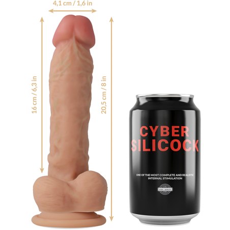 Cyber Silicock. Ultra, Realistic ,Soft ,Liquid Silicone, Dildo, 20cm