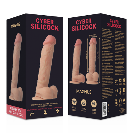 Cyber Silicock. Ultra, Realistic ,Soft ,Liquid Silicone, Dildo, 20cm