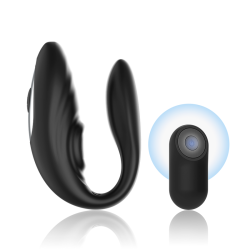 Brilly Glam, Couple, Pulsing, and, Vibrating, Remote, Control, Black