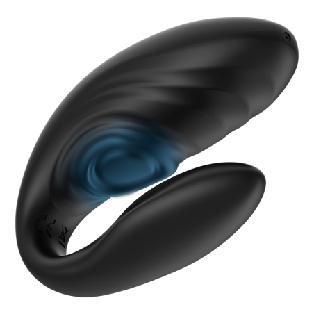 Brilly Glam, Couple, Pulsing, and, Vibrating, Remote, Control, Black