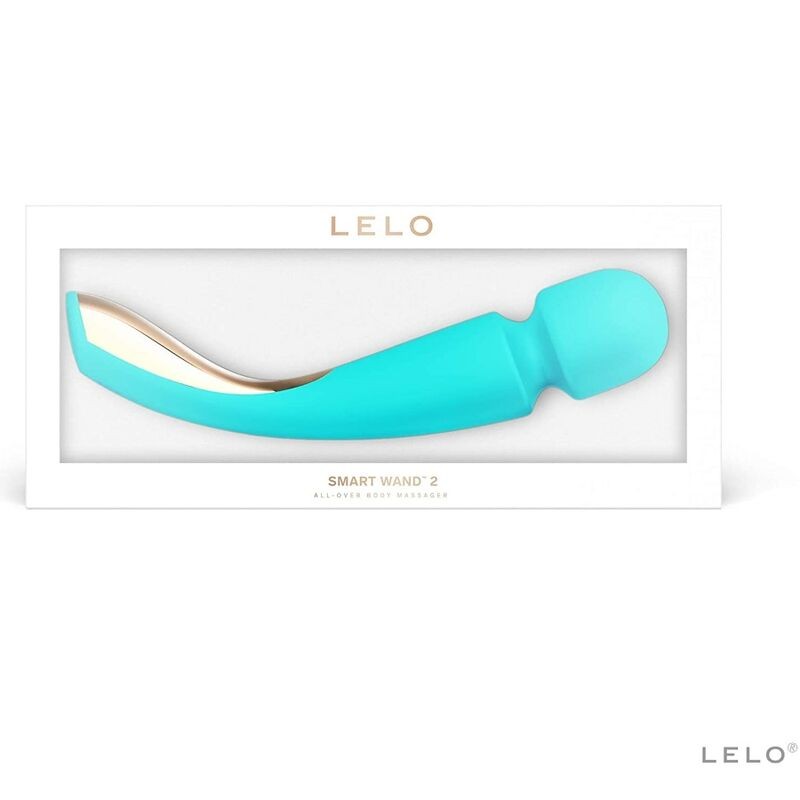 LELO, Smart Wand 2, Wand, Massager, Medium, Ocean, Blue, OLA4U