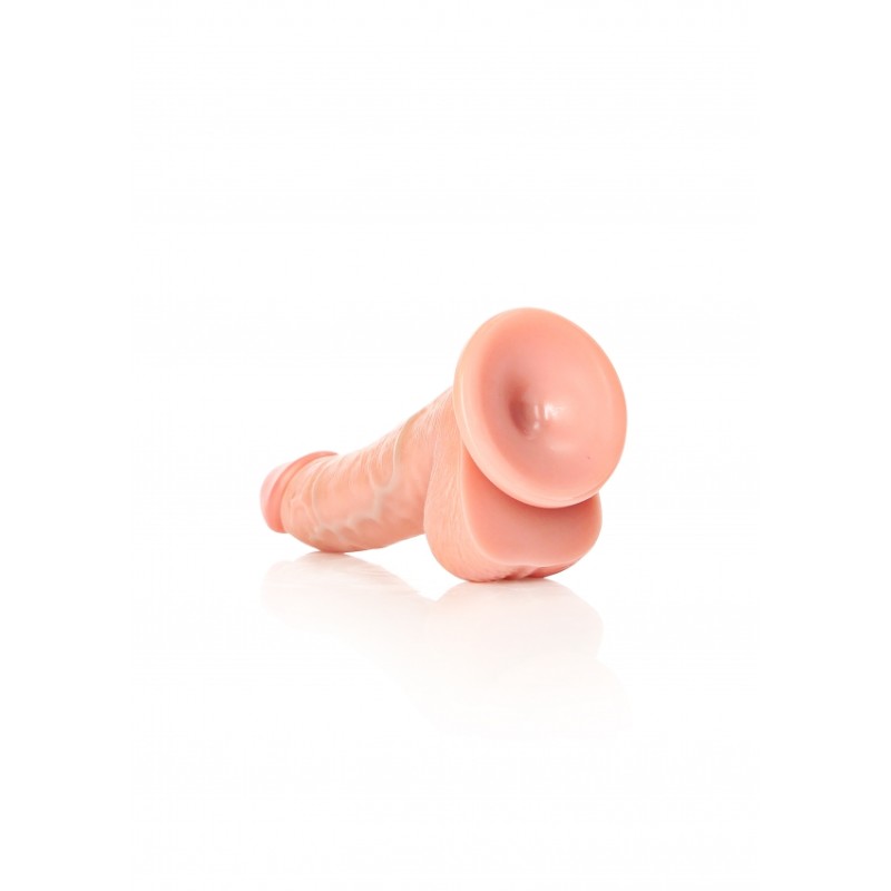 Real Rock, Ultra Skin, Curved, Realistic Dildo, with balls, & Suction Cup, 15cm, flesh
