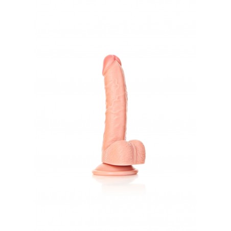 Real Rock, Ultra Skin, Curved, Realistic Dildo, with balls, & Suction Cup, 18cm