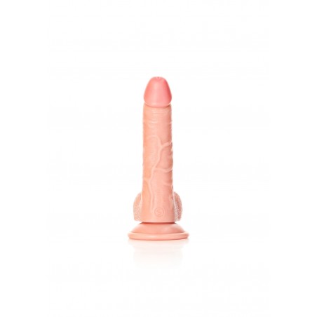 Real Rock, Ultra Skin, Curved, Realistic Dildo, with balls, & Suction Cup, 18cm