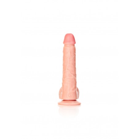 Real Rock, Ultra Skin, Straight, Realistic Dildo, with balls, & Suction Cup, 18cm, flesh