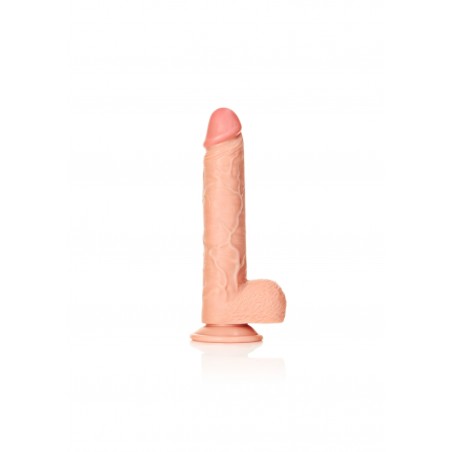 Real Rock, Ultra Skin, Straight, Realistic Dildo, with balls, & Suction Cup, 28cm, Flesh