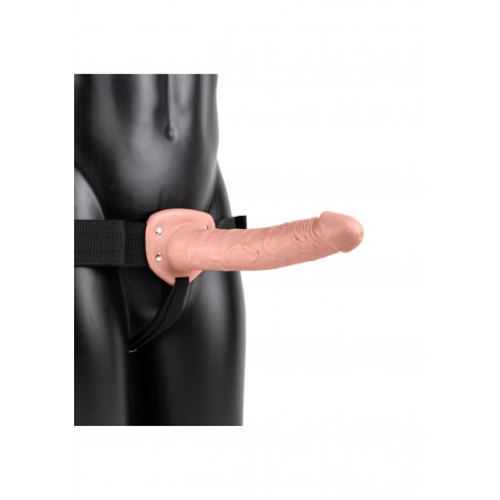 Real Rock | Vibrating Hollow Strap-on with Balls 25cm