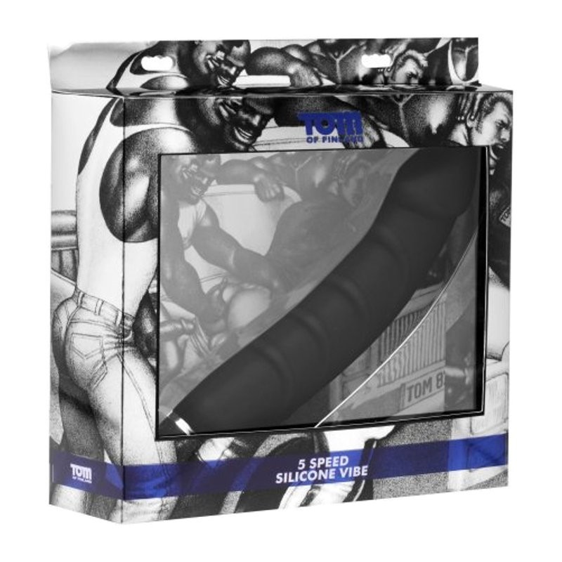 Tom of Finland 5 Speed Vibrating Silicone Dildo