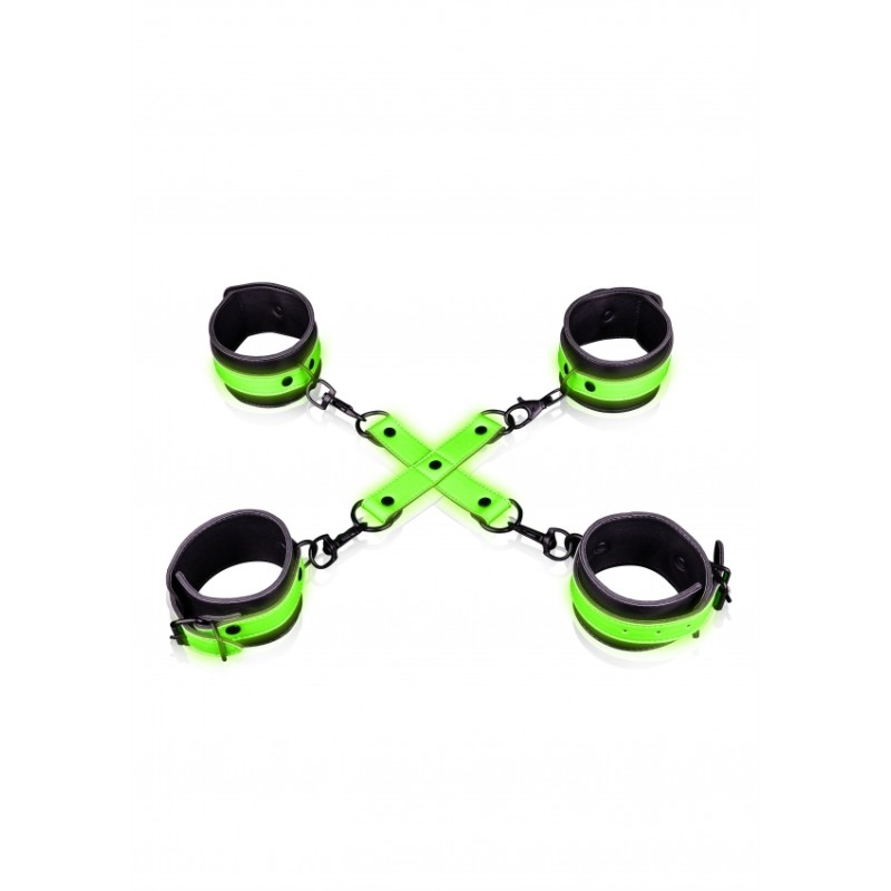 Hand & Ankle, Cuffs, with Hogtie, Glow in the Dark Hand & Ankle, Cuffs, with Hogtie, Glow in the Dark
