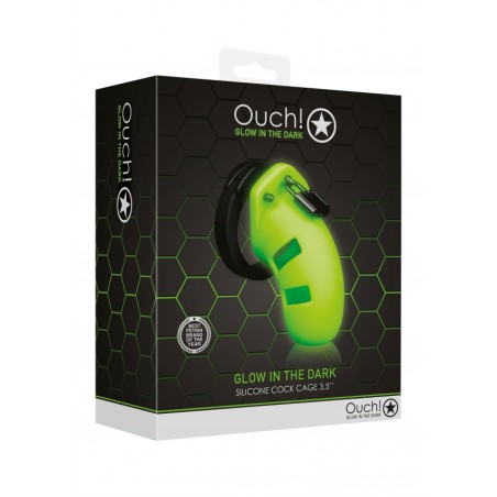 Model 20, Chastity Cage, 9cm, Glow in the Dark