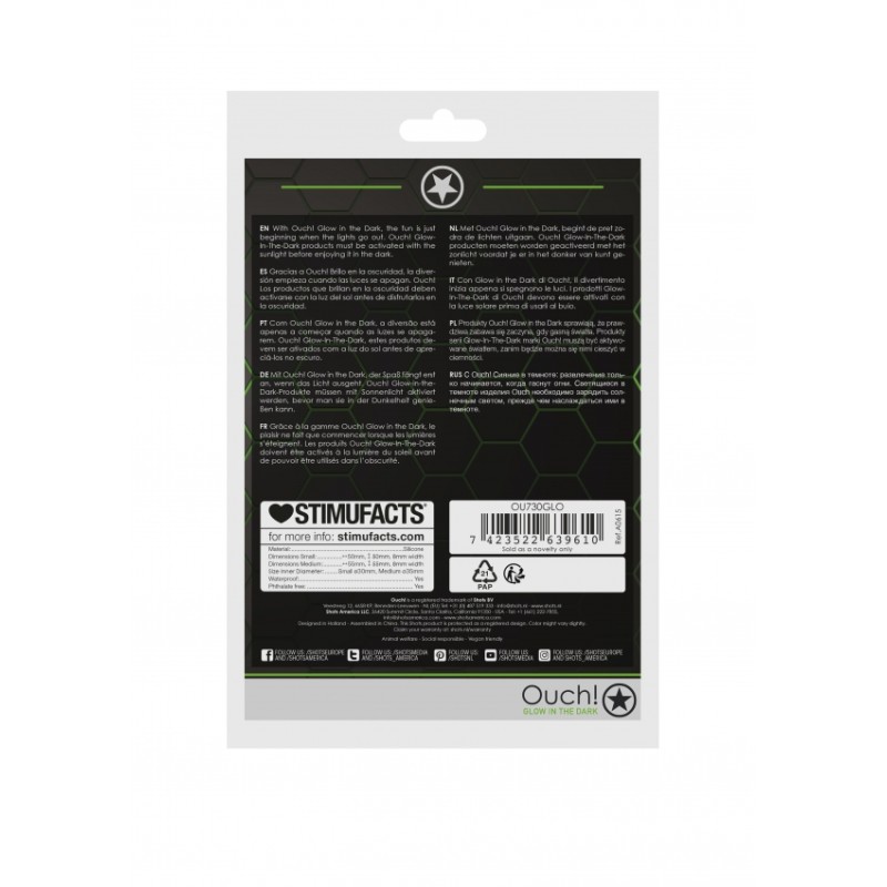 2 pieces, Cock Ring, Set, Glow in the Dark