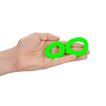 2 pieces, Cock Ring, Set, Glow in the Dark