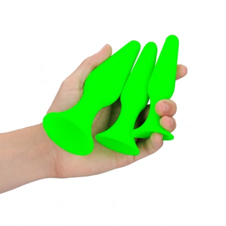 Butt Plugs, Set, Glow in the Dark