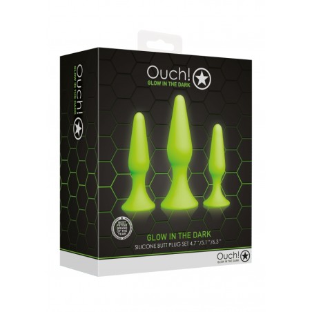 Butt Plugs, Set, Glow in the Dark