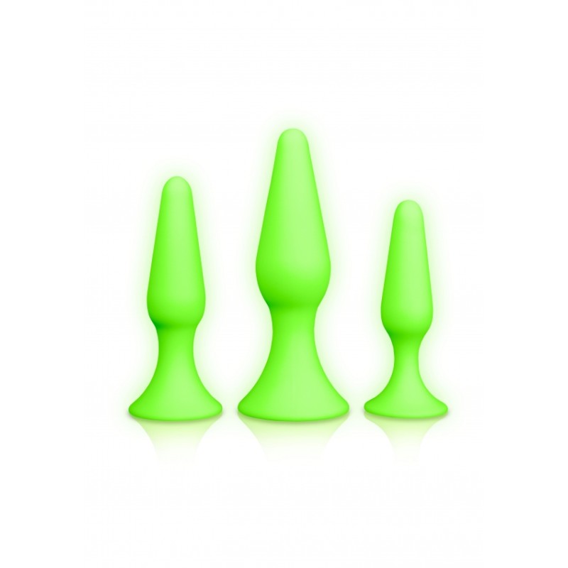 Butt Plugs, Set, Glow in the Dark