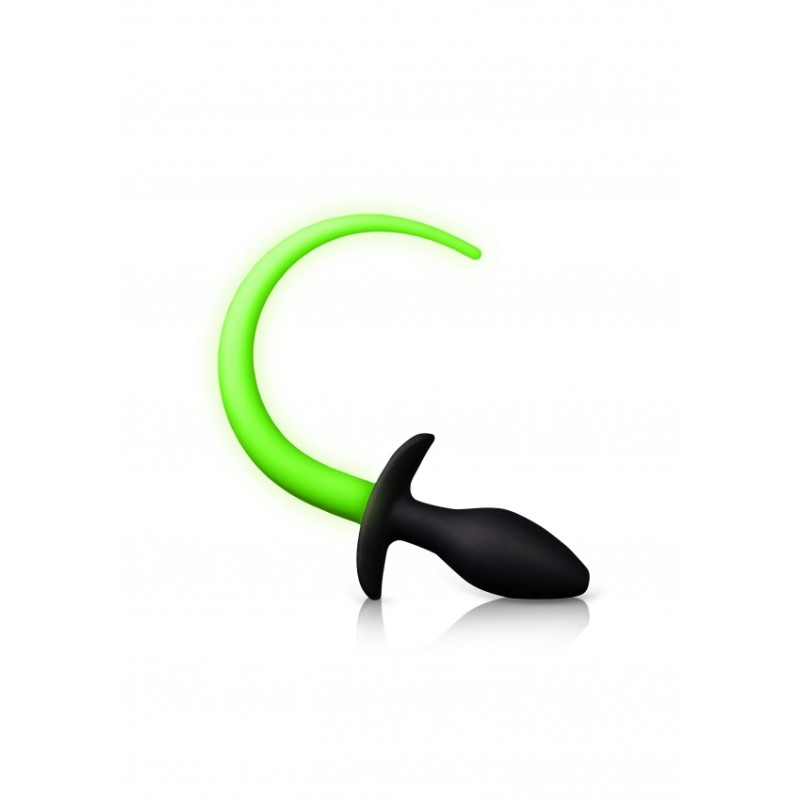 Puppy Tail, Silicon, butt plug, Glow in the Dark