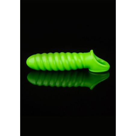 Swirl, Stretchy, Penis Sleeve, Glow in the Dark