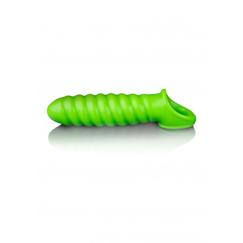 Swirl, Stretchy, Penis Sleeve, Glow in the Dark