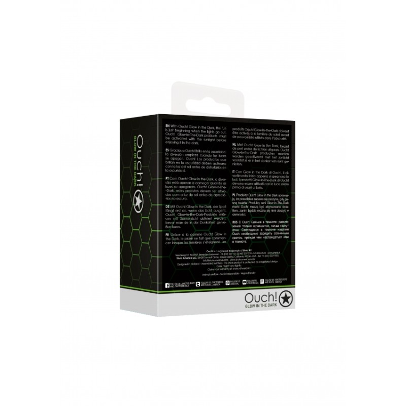 Γυάλινη, Πρωκτική, Σφήνα, Glow in the Dark, Medium