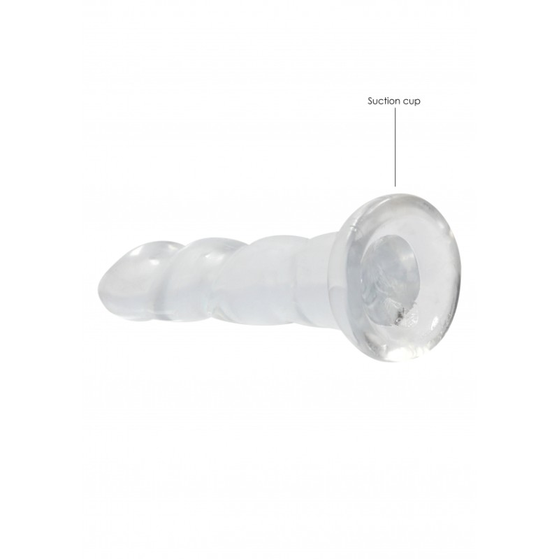 Real Rock | Non Realistic Dildo With Suction - Clear - 17cm