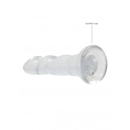 Real Rock | Non Realistic Dildo With Suction - Clear - 17cm
