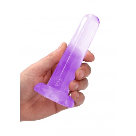 Λείο Ομοίωμα - Dildo με Βεντούζα | Real Rock  - Μοβ | 13,5cm | Ola4U Sex Shop