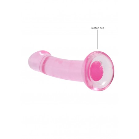 Real Rock | Non Realistic Dildo With Suction - Pink - 17cm