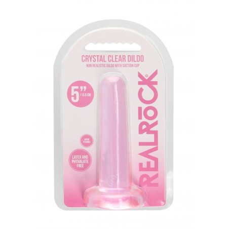 Real Rock | Non Realistic Dildo With Suction - Pink - 13,5cm