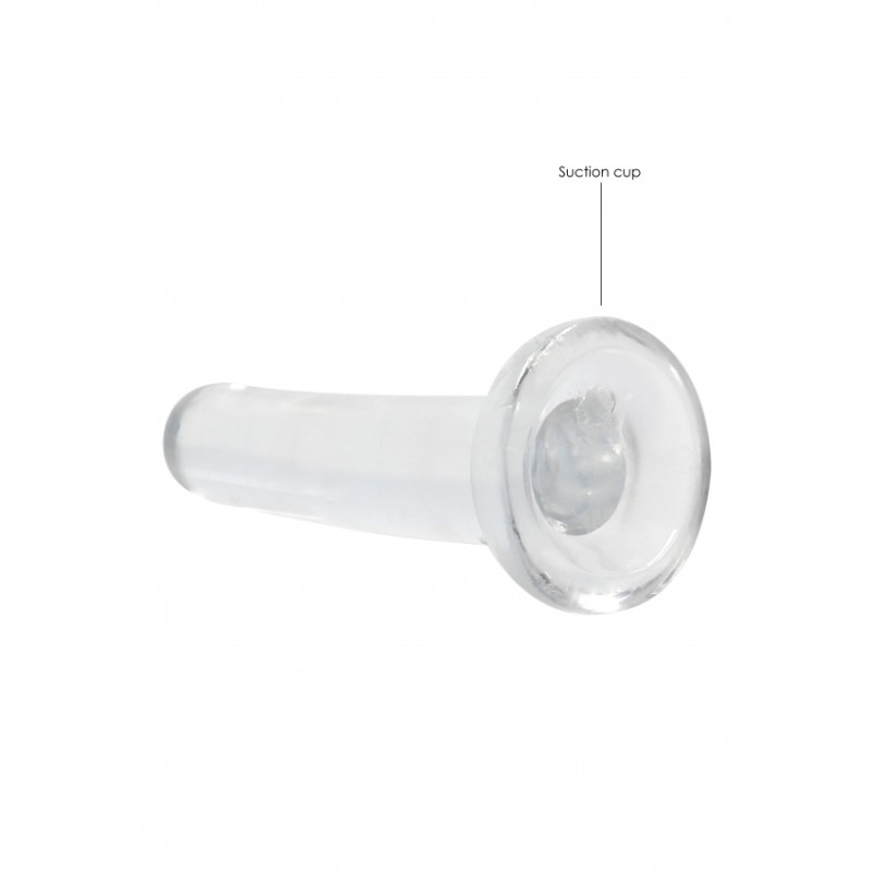 Real Rock | Non Realistic Dildo With Suction - Clear - 13,5cm