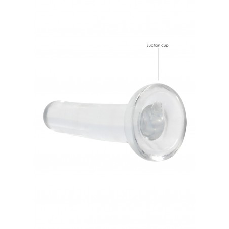 Real Rock | Non Realistic Dildo With Suction - Clear - 13,5cm