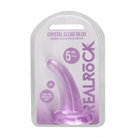 Real Rock | Non Realistic Dildo With Suction - Purple - 11,5cm