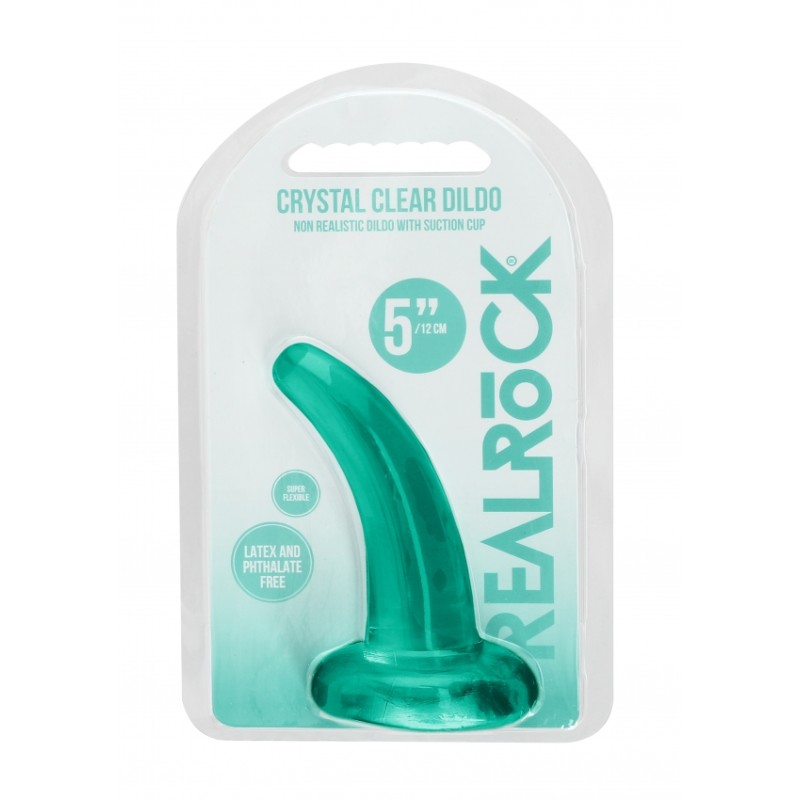 Λείο Ομοίωμα - Dildo με Βεντούζα | Real Rock  - Πράσινο | 11,5cm