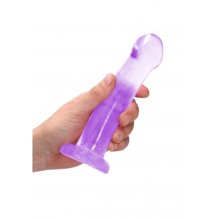 Real Rock | Non Realistic Dildo With Suction - Purple - 17cm