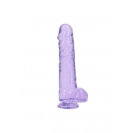 Real Rock | Realistic Dildo With Balls - Purple - 25cm