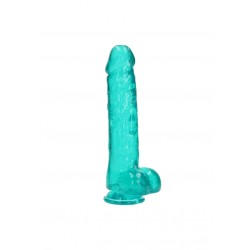 Real Rock | Realistic Dildo With Balls - Green - 25cm