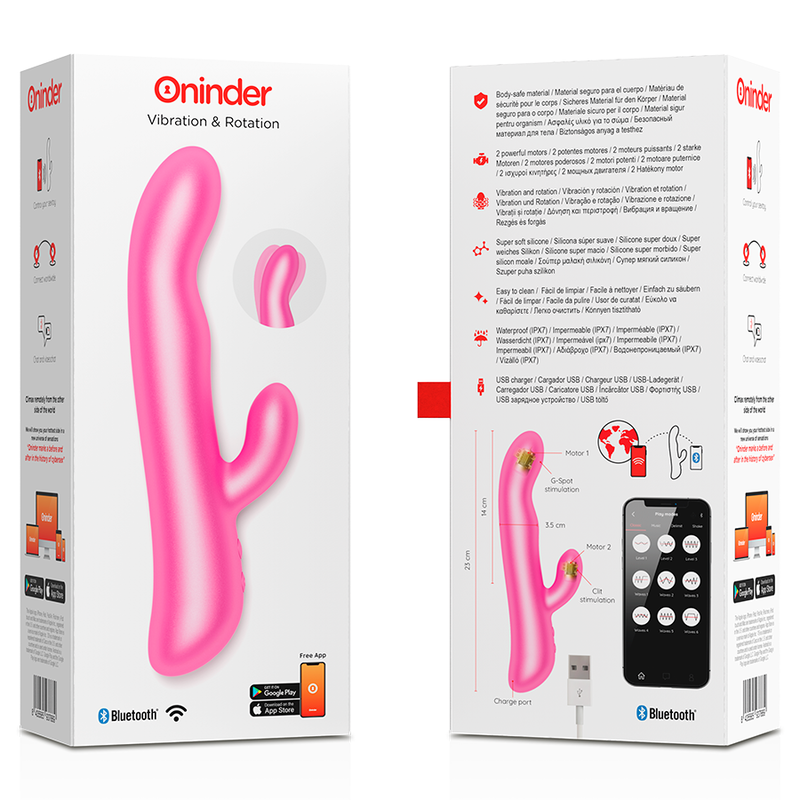 Oninder | OSLO | Vibration & Rotation Pink | Free App