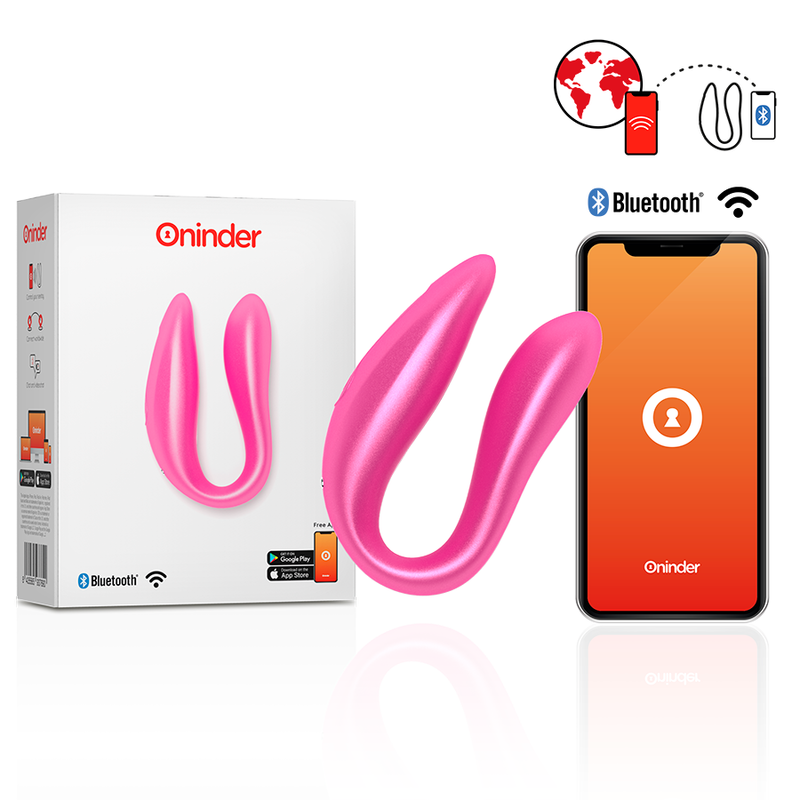 Oninder | LISBOA | App Controlled Couples Vibrator G-Spot - Pink