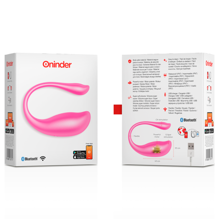Oninder | NAIROBI | App Controlled Vibrating Egg - Pink