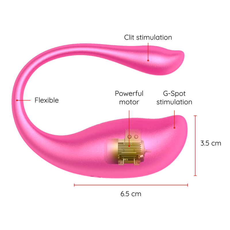 Oninder | NAIROBI | App Controlled Vibrating Egg - Pink