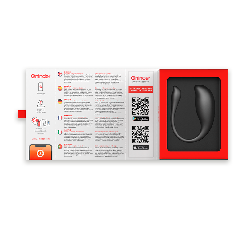 Oninder | NAIROBI | App Controlled Vibrating Vaginal Egg - Grey