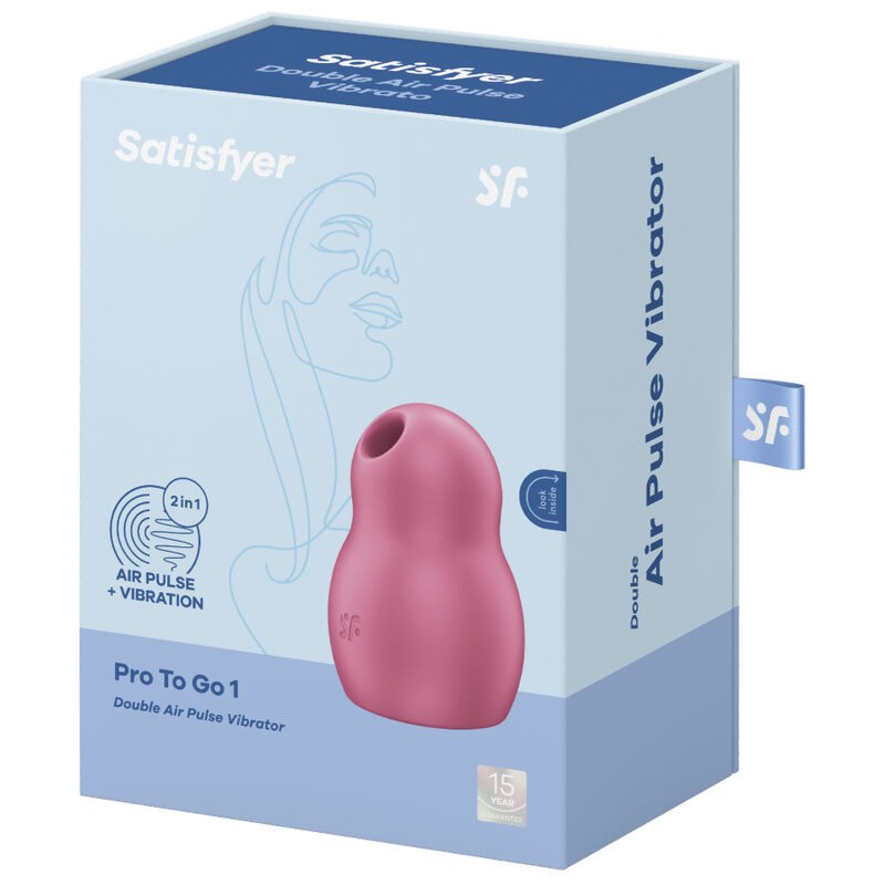 SATISFYER, PRO TO GO 1, Double Air, Pulse Stimulator