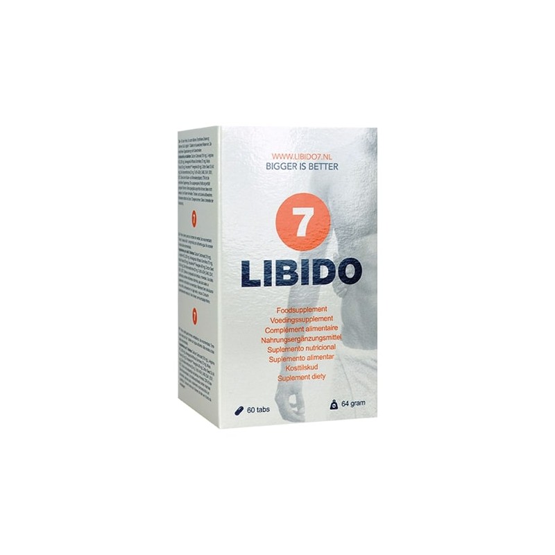 Libido 7, Ταμπλέτες Μεγέθυνσης Πέους, 60 τμχ