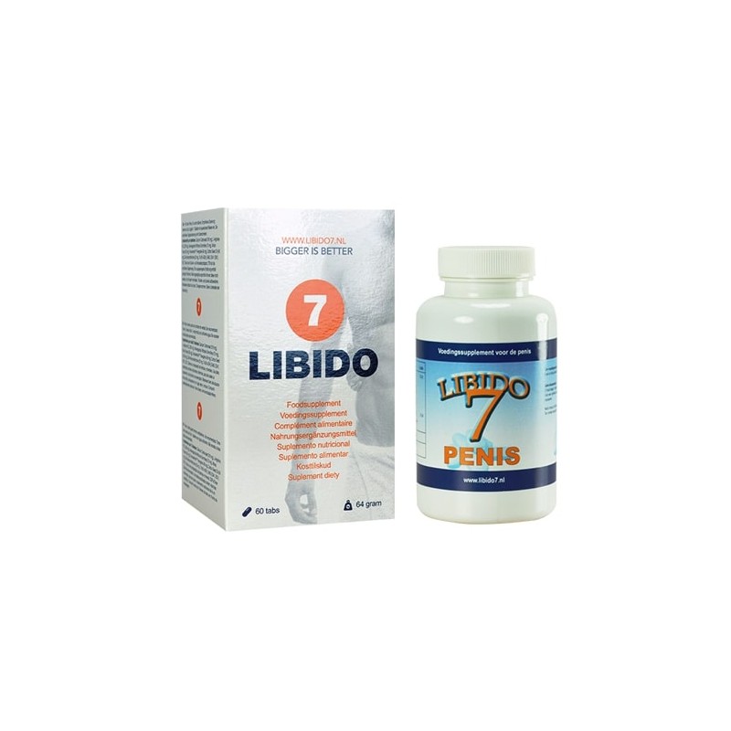 Libido 7, Ταμπλέτες Μεγέθυνσης Πέους, 60 τμχ