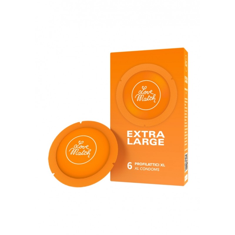 Love Match, Extra Large condoms, 6pcs