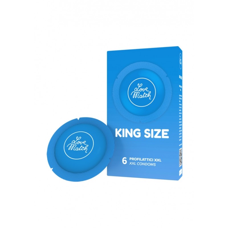 Love Match, King Size, 60 mm, 6pcs