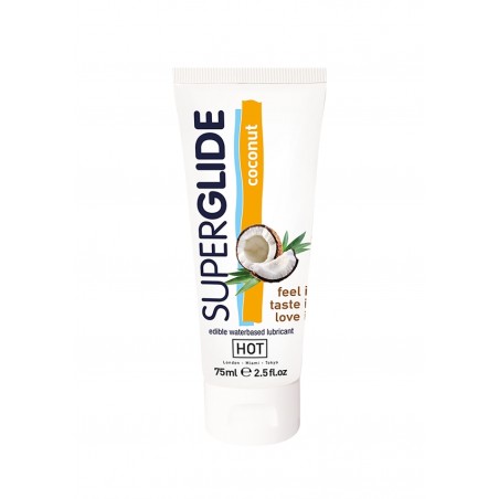 HOT, Superglide, Βρώσιμο, Λιπαντικό,  Coconut, 75 ml