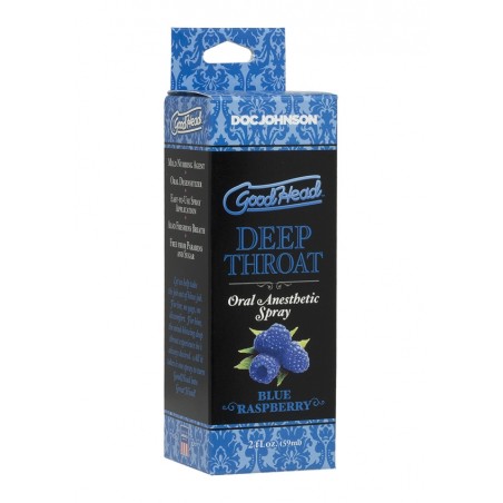 Doc Johnson, Deep, Throat, Spray, Raspberry - 60 ml